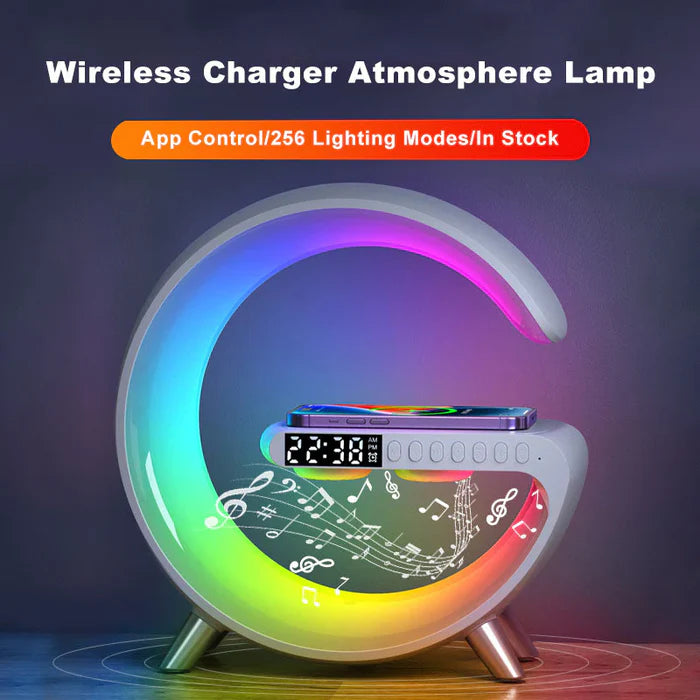 G Shape Lamp With Bluetooth & Wireless Charging